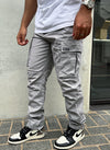 Cargos Vintage - Gris Clair
