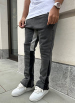 Vintage Flare Paint Joggers - Washed Black