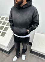 Vintage Sunfaded Hoodie - Black