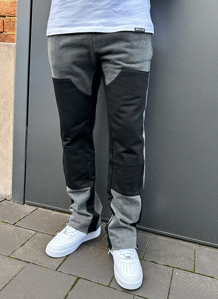 Vintage Flare Carpenter Joggers - Washed Black