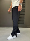 Vintage Flare Snapper Joggers - Black