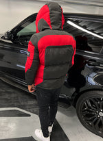 Shadow Puffer Jacket - Black/Red