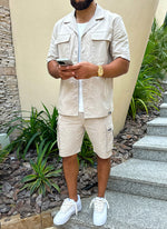 Vintage Cargo Shirt - Stone