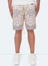 Paisley-Mesh-Shorts – Stein