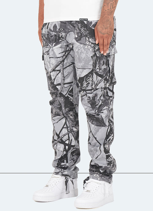 Cargos Vintage - Camouflage Arbre Noir