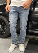 Vintage Stacked Jeans - Blue