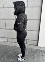 Paint Puffer Jacket - Black