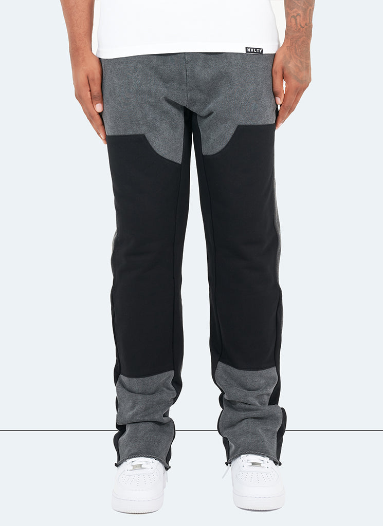 Pantalon de jogging évasé vintage Carpenter - Noir délavé