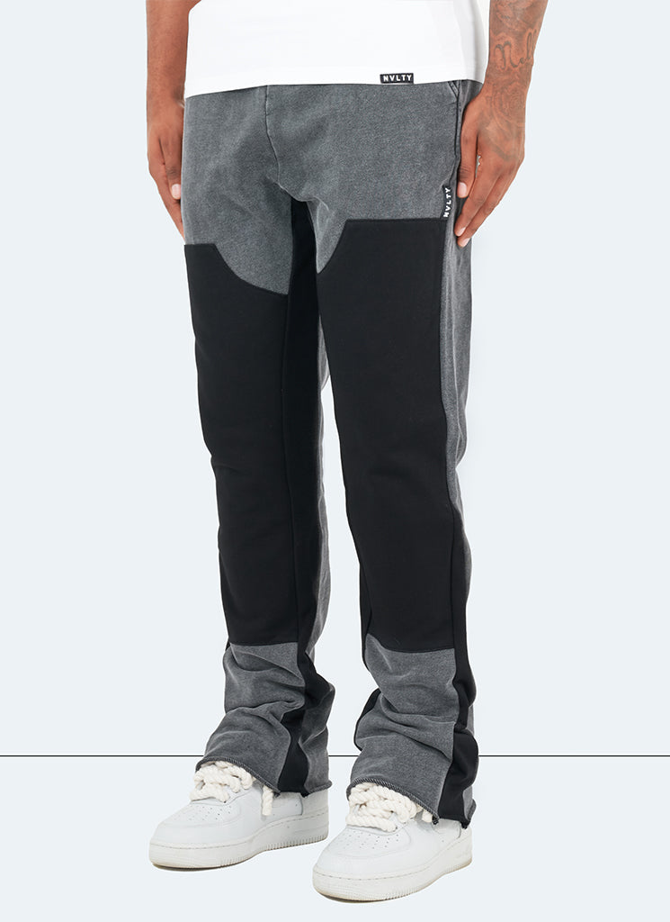Pantalon de jogging évasé vintage Carpenter - Noir délavé