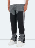 Vintage Flare Carpenter Joggers - Washed Black