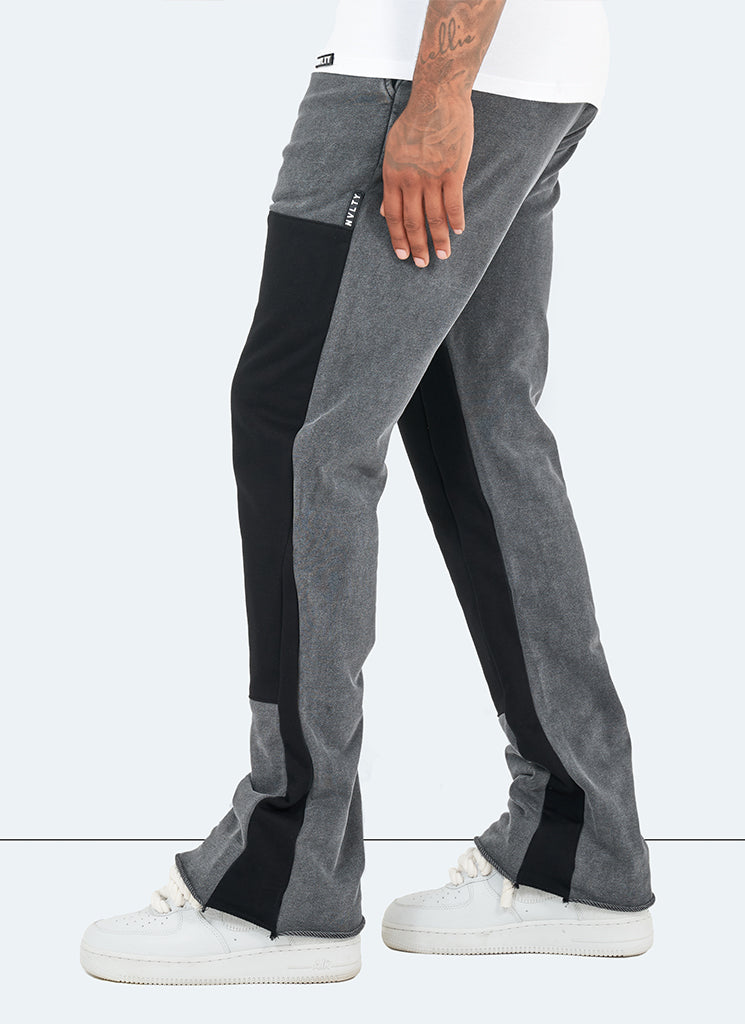 Pantalon de jogging évasé vintage Carpenter - Noir délavé