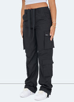 Vintage Wide Leg Cargos - Black