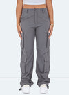 Vintage Wide Leg Cargos - Charcoal Grey