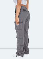 Vintage Wide Leg Cargos - Charcoal Grey