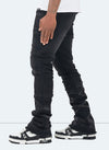 Vintage Flare Wave Jeans - Black