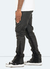 Vintage Flare Wax Jeans - Black