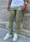 Vintage Flare Carpenter Jeans - Washed Green