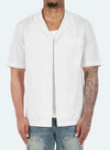 Chemise Essentielle à Col Ouvert - Blanc