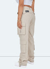 Vintage Wide Leg Cargos - Stone