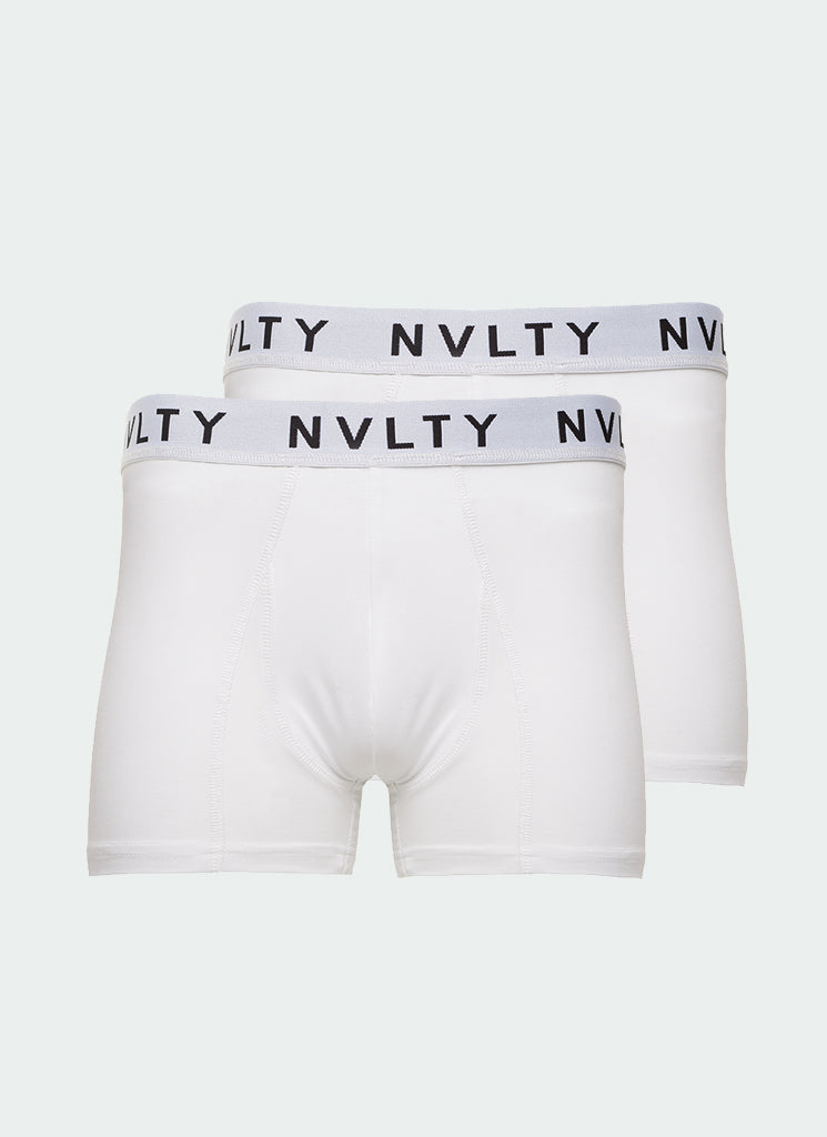 2 Pack Logo Boxer Briefs - White